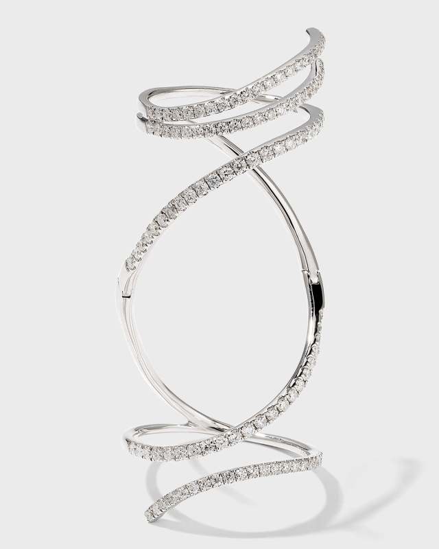 Mega Swirl Ring in White